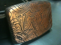 Custom Etched Copper Buckle